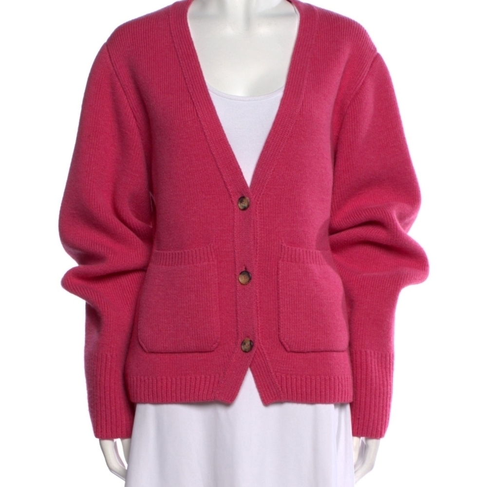 KHAITE Scarlet Cashmere Cardigan Size Medium